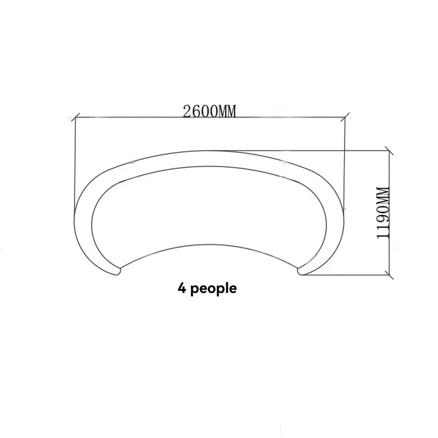 MODULAR Designer Curve Sofa Set Teddy Fabric Reclining Rectangle Couch for Hotel Lobby Living Room Furniture