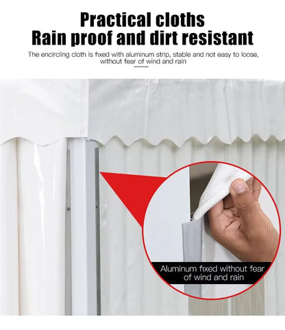Customizable Aluminum Frame A‑Shape Tent Windproof Sun‑Shade Outdoor Shelter For Wedding Party Garden And Patio Activities