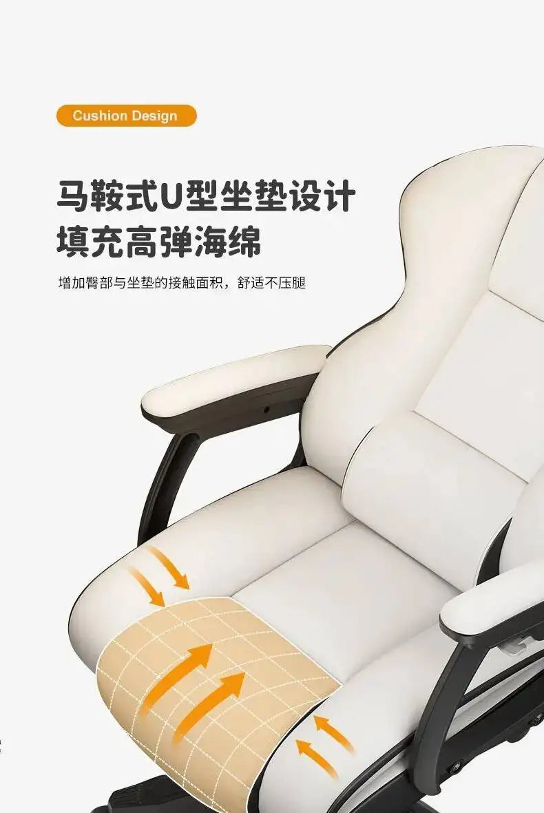 Ergonomic Office Chair Gaming Wheels Glides Comfy Luxury Office Chair Computer Boys Aesthetic Sillas De Oficina Decoration