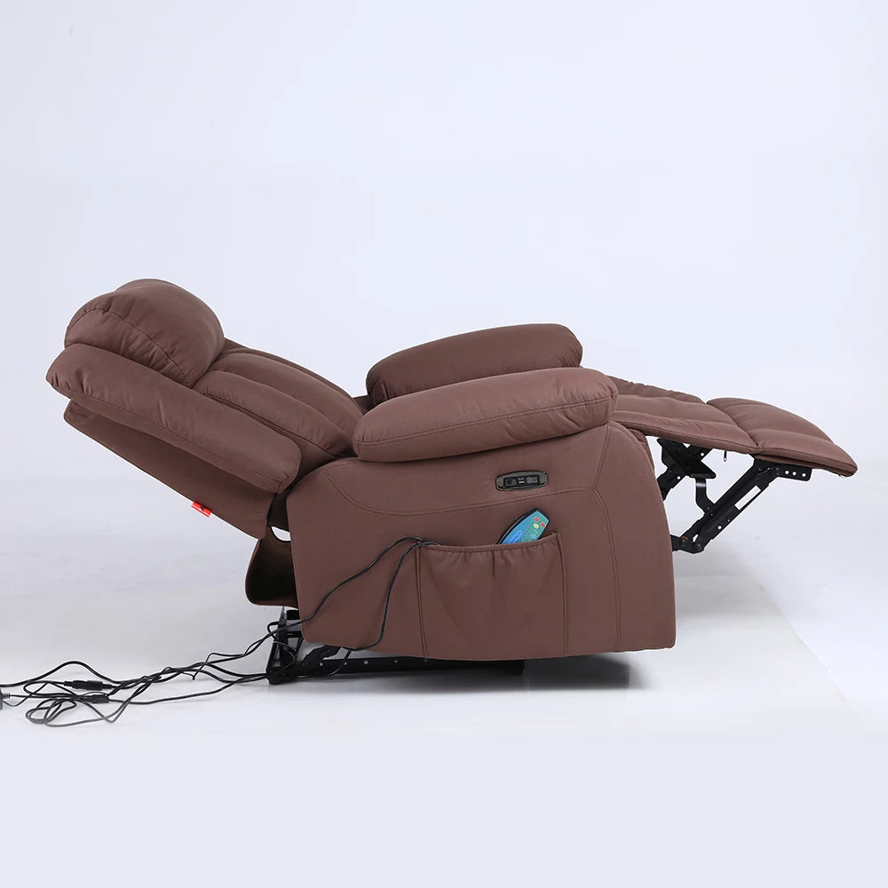 8 Point Massage With Adjustable Headrest Synthetic Leather Single Cinema Sofa Electric Recliner Sofa Chair