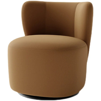 Single balcony sofa is simple, leisure chair, rotatable fabric, bedroom dressing stool, retro light luxury