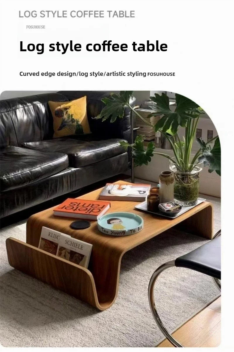 Japanese Minimalist Side Table Solid Wood Living Room Coffee Tables Personality Corner Tables Light Luxury Home Furniture M