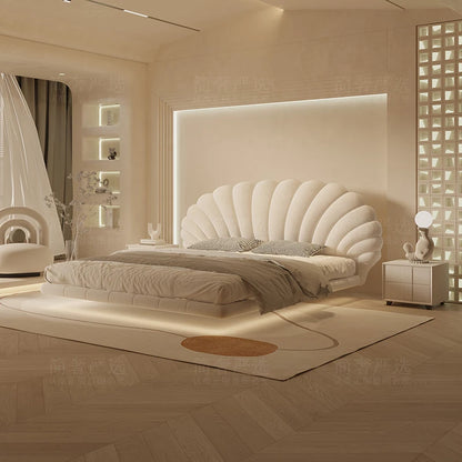 Nordic elegant Double bed 180x200cm interior Minimally comfortable bedroom beds luxury creativity camas matrimoniales furniture