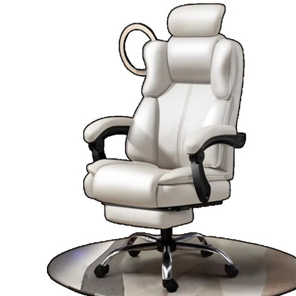 Headrest Pillow Office Chair Cushion Wheels Leather Luxury Modern Office Chair White Lounge Cadeiras De Gamer Home Accessories