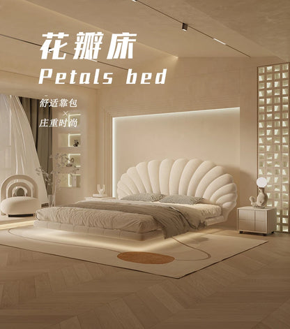 Nordic elegant Double bed 180x200cm interior Minimally comfortable bedroom beds luxury creativity camas matrimoniales furniture
