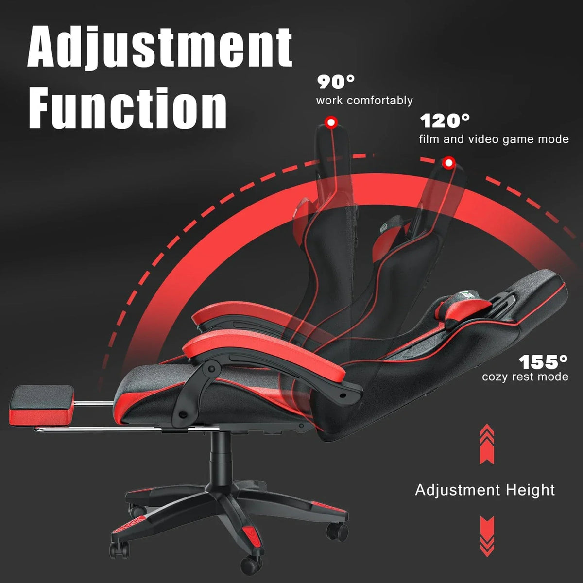 Ergonomic With Lumbar Gaming Chair With Footrest Gamer Chairs Cushion Headrest Silla Gamer Cadeira Computer Office Chair