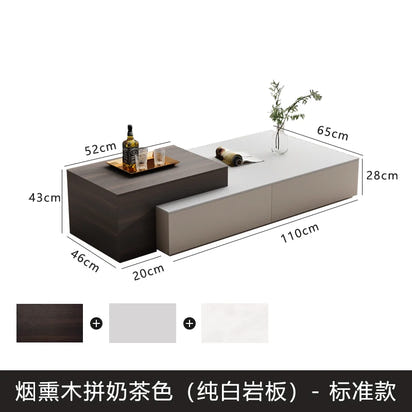 lifting Telescoping lounge coffee table living room Lift top Design Luxury Side Table Storage Tavolino Soggiorno Furniture