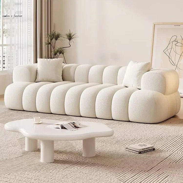Luxury Modular Combination Sofa Set Home Hotel Fabric Reclining Cooling Sponge Filled Living Room Apartment
