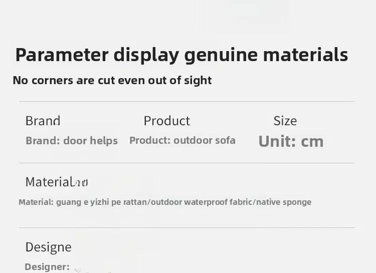 Outdoor sofa rattan chair combination courtyard leisure rattan with canopy outdoor garden terrace sun room balcony rattan sofa