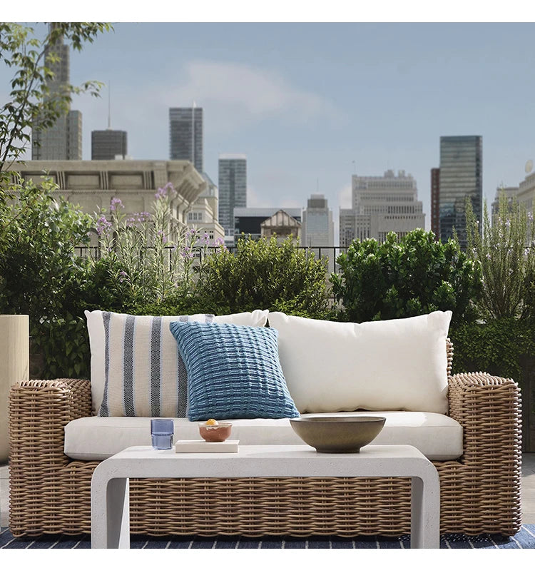 Modern Concrete Fiber Cement Tea Table  Outdoor side Table Furniture rectangle Concrete Coffee tables bench