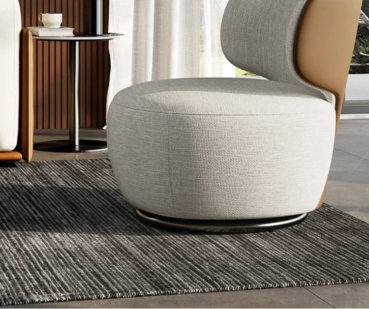 Rotating small sofa chair light luxury living room balcony simple Italian leisure chair group to discuss home use