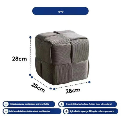 Household door shoes stool fashion small stool simple creative dice stool living room sofa stool pedal stool.