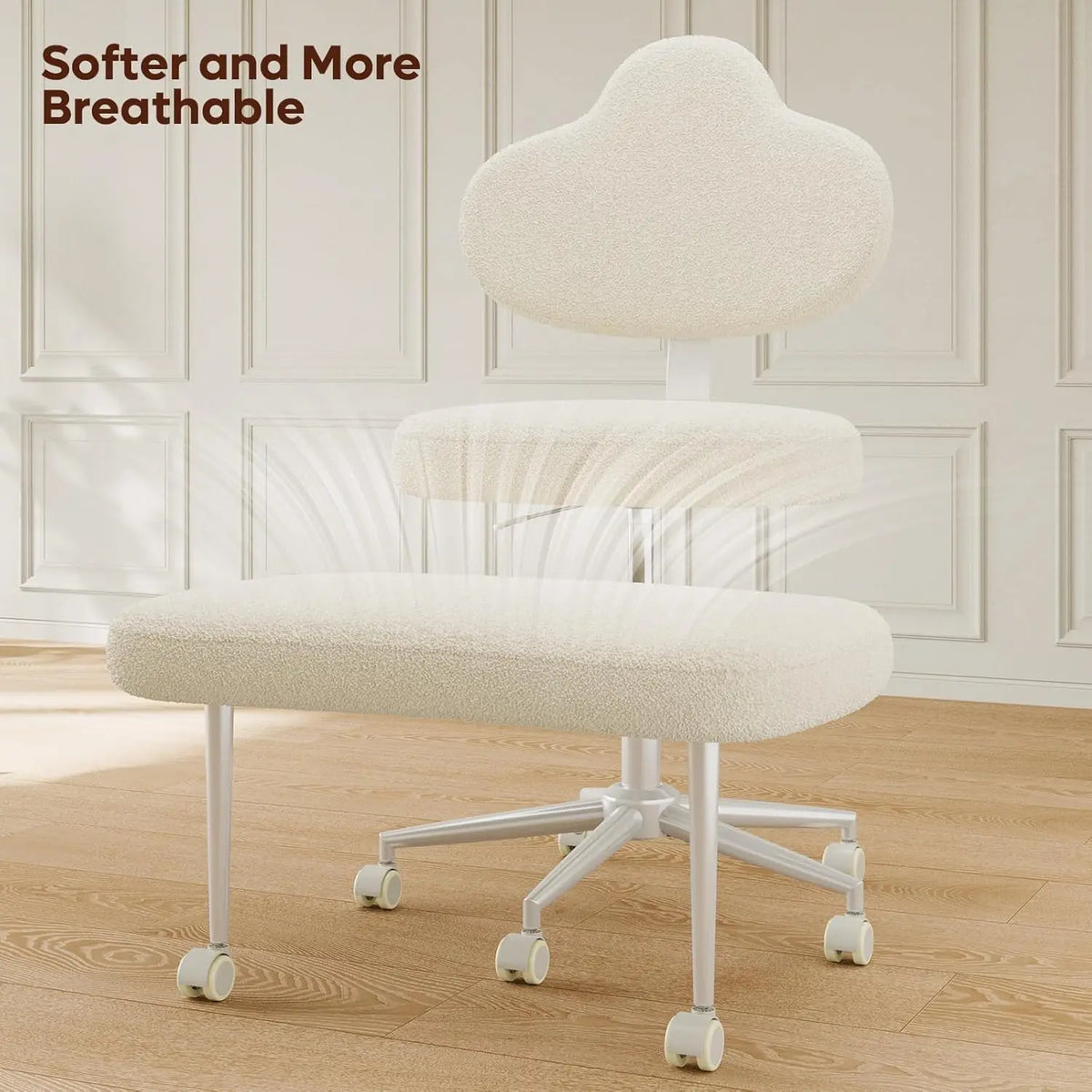 Cross Legged Office Chair with Wheels, Meditation Chair, ADHD Chair for Adults, Wider Height Adjustable Backrest and Seat