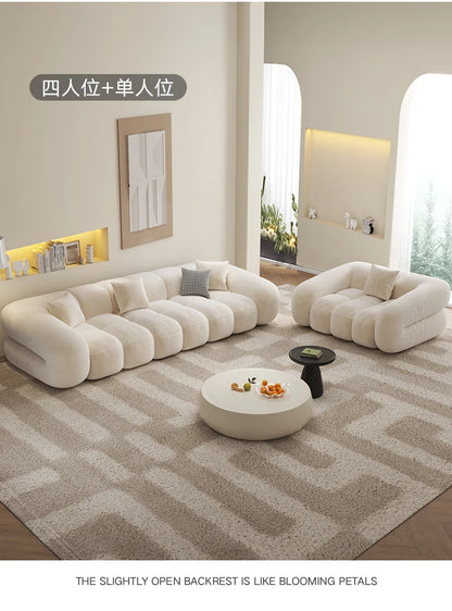 Designer Luxury Living Room Sofas House Nordic Family Elegant Relaxing Sofa Economic Apartment Minimalist Divano Hotel Furniture