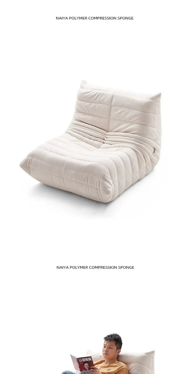 Viral Caterpillar Lazy Lounger Reclining Sleeping Single Seater Sofa Instagram-Worthy Bedroom Balcony Tatami Armchair