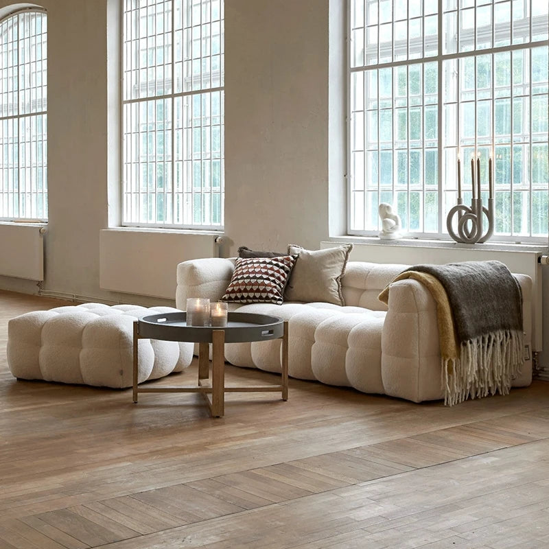 Minimalist Waterproof Living Room Sofa Modern Couch Elegant Relaxing Living Room Sofa White Puff Sofy Do Salonu Home Furniture