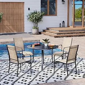 5/7/9-Piece All-Weather Rattan Patio Dining Set with 60