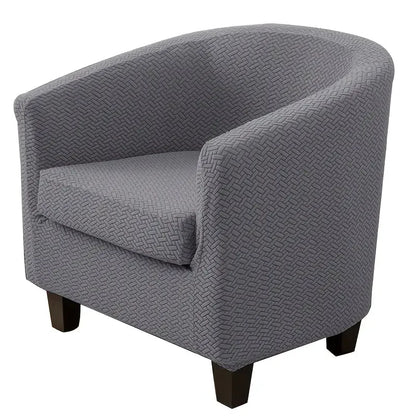 1Set T Jacquard Tub Chair Cover Anti-dirty Stretch Armchair Slipcover Single Sofa Case with Cushion Cover Furniture Protector