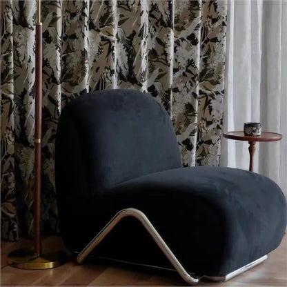 Modular Single Sofa Bedroom Balcony Living Room Leisure Chair Antique Designer Fabric Lazy Sofa Artistic Furniture