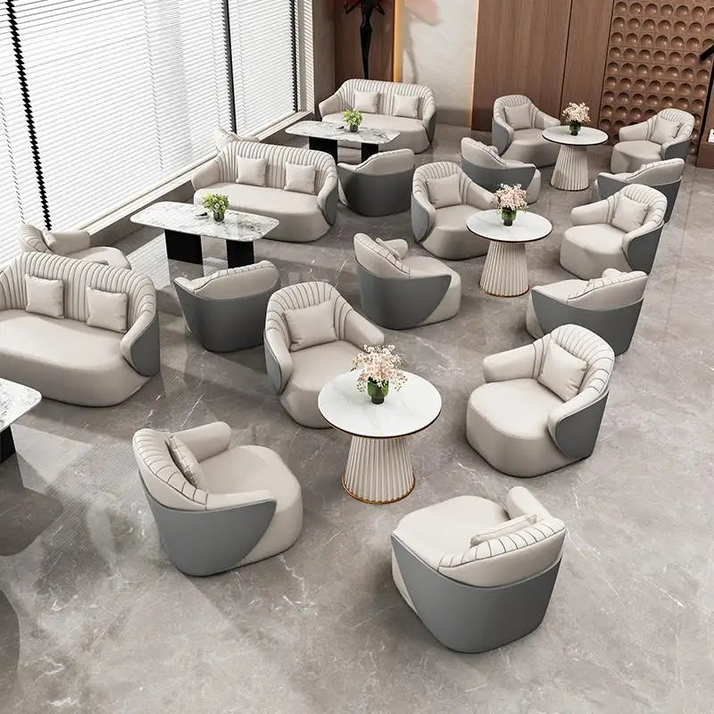 LMM negotiates business office sofa table and chair combination for business reception