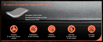 PHI VILLA XXL Oversized Padded Zero Gravity Chair, Foldable Patio Recliner, 30" Wide Seat Anti Gravity Lounger with Cup Holder,