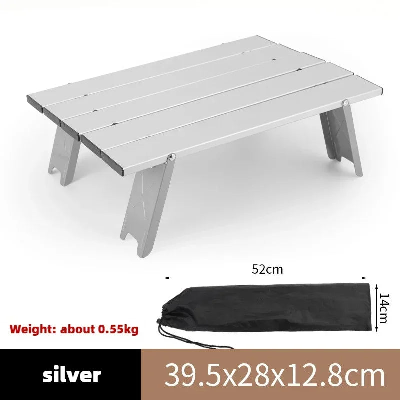 Portable Outdoor Beach Table Ultralight Foldable Camping Table Mini Aluminum Table Garden Party Trip Hiking Table