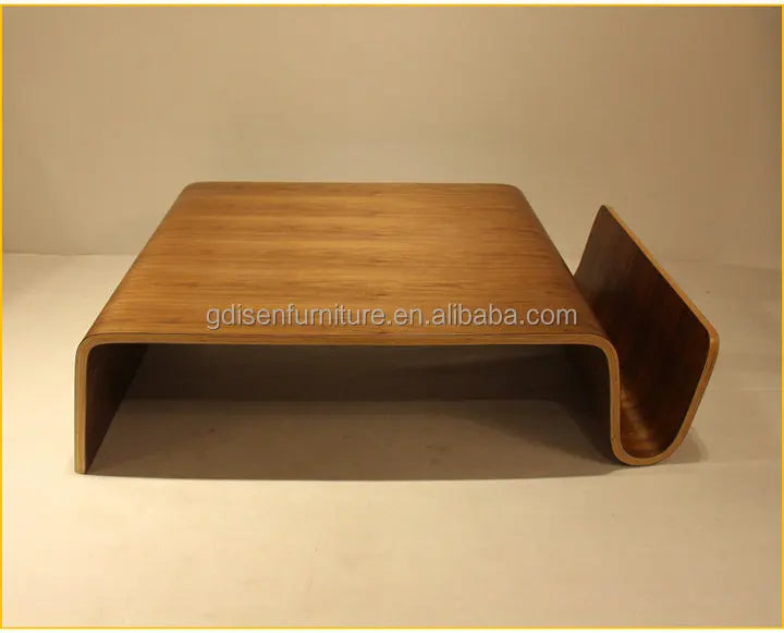 Curved Plywood COFFEE Table Mid Century Modern Living Room Furniture Solid Wood Coffee Table Wooden Convertible