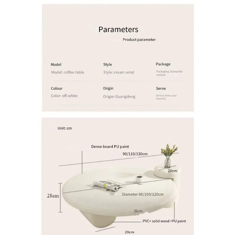 Lamps Modern Round Simple Table Nordic Smart Glamour Premium Design Coffee Tables Small White Cute Mesa De Centro Furniture