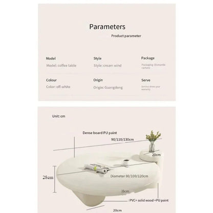 Lamps Modern Round Simple Table Nordic Smart Glamour Premium Design Coffee Tables Small White Cute Mesa De Centro Furniture