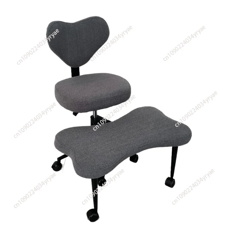 Cross Leg Chair - Meditation Chair with Wheels, ADHD Chair, Height Adjustable Seat, Adjustable Footstool