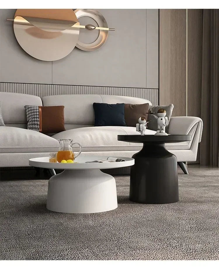 Circular Coffee Tables Nordic Living Room Center Table Modern Side Tea Table Portable Simple Bedroom Nightstand Home Furniture