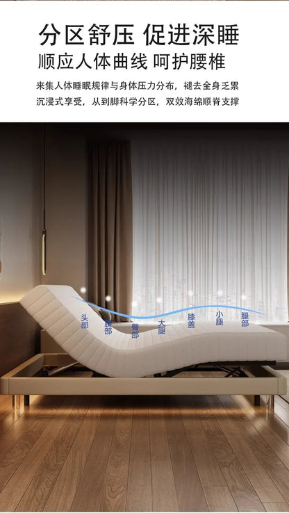 Smart Luxury Bed Modern Sofa Design Bedroom Platform Sleeping Massage Bed Platform Safe Letto Matrimoniale Office Furniture