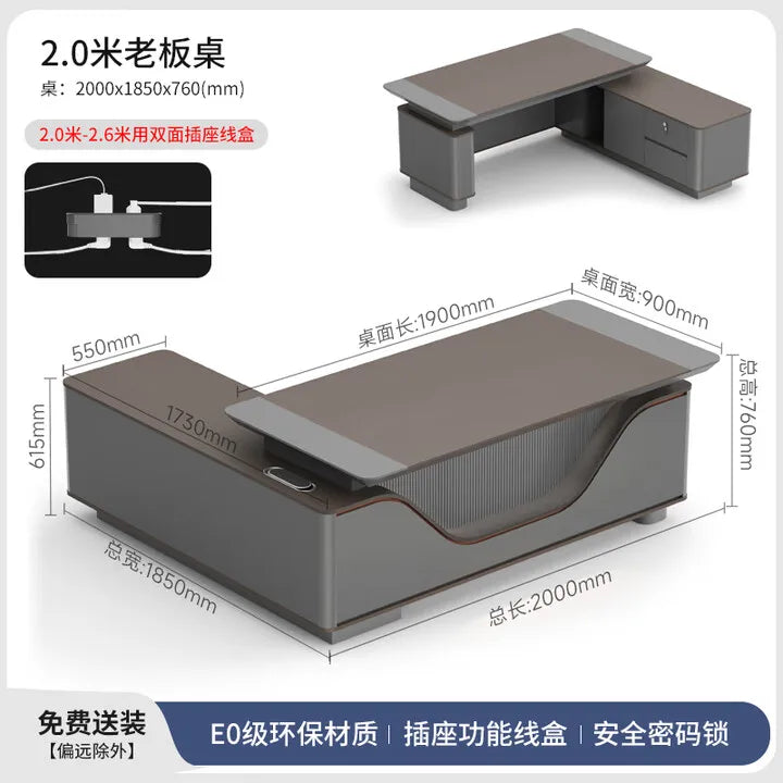 Drawers Wood Office Desks Organizer Stand Computer Portable Office Desks Study Modern Mesas De Computador Office Furniture
