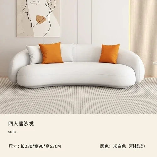 Designer Modern Living Room Sofa Sectional Design Nordic Seater Sofa Curved Creative Nordic Balcony Divano Postmodern Furniture
