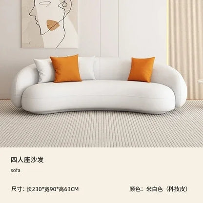Designer Modern Living Room Sofa Sectional Design Nordic Seater Sofa Curved Creative Nordic Balcony Divano Postmodern Furniture