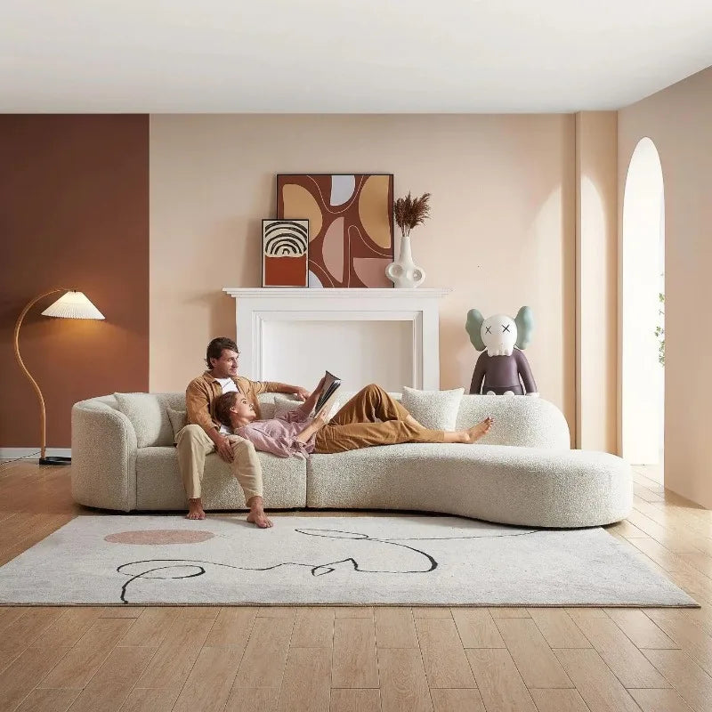 Nordic living: elegant minimalist sofas and relaxing modern home furniture