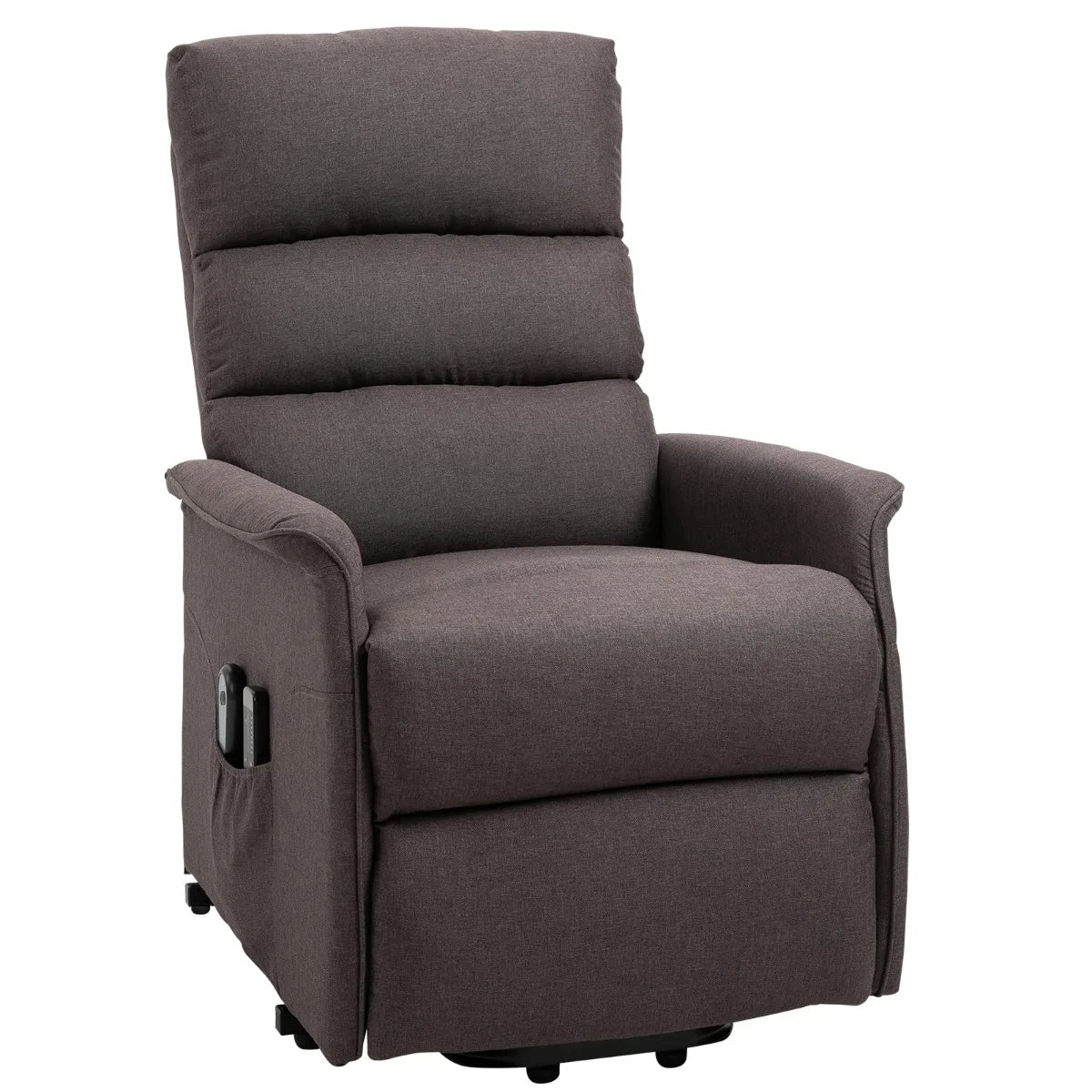 power lift chair recliner with remote for elderly heavy duty 264lb capacity infinite position up to 140 degree recline linen