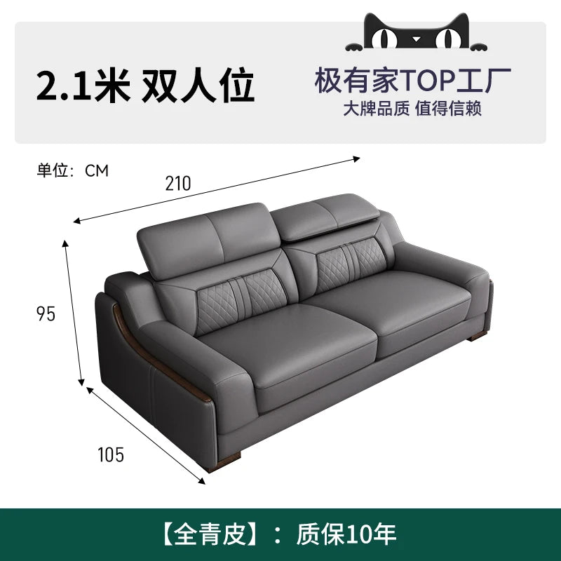 Genuine Leather Modern Sofas Luxury Recliner Comfortable Relax Armchairs Sofas Bedrooms Lazy Sillas Para Sala De Estar Furniture