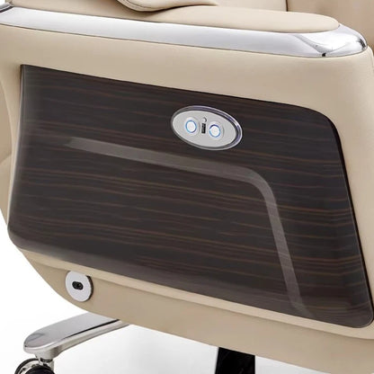 Arms Heat Office Chair Big Tall Comfy Boss Single Office Chair Massage Ergonomic Chaise Bureau Design Italian Furniture Luxury