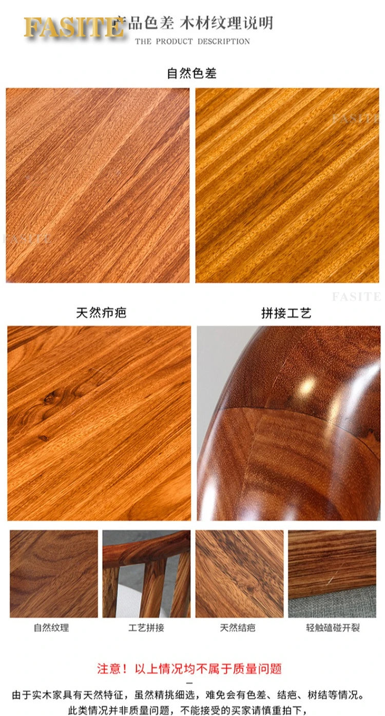 New Chinese leather sofa first layer cowhide ebony wood Italian light luxury sofa living room combination U solid wood furniture