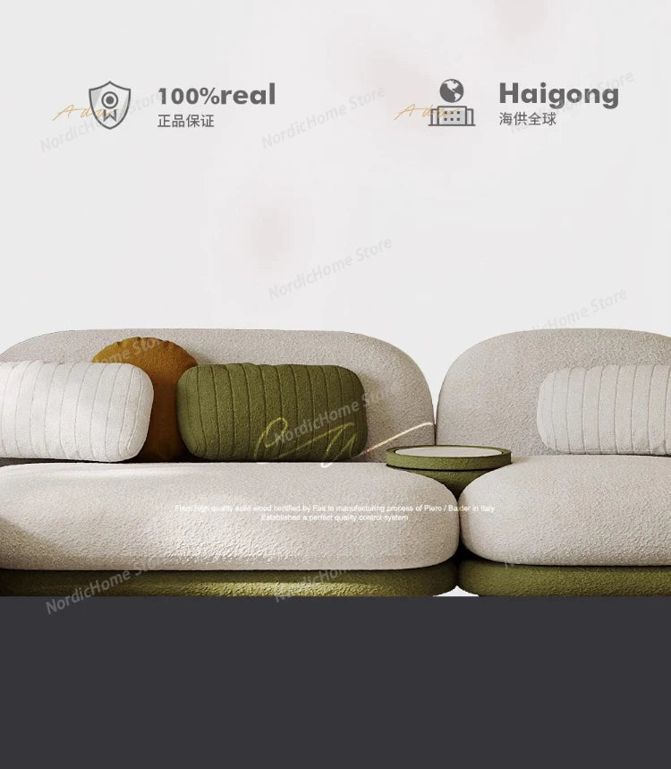 Light Luxury Italian Sofa Living Room Designer Unusual Adult High Quality Aesthetics Sofas Aesthetics Trendy Muebles Furniture