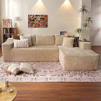 The best-selling convertible tufted L-shaped modular fabric sofa for the living room