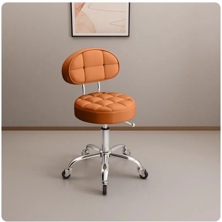 household goods Big work stool hair cutting chair rotating lifting round stool pulley hair salon special beauty stool