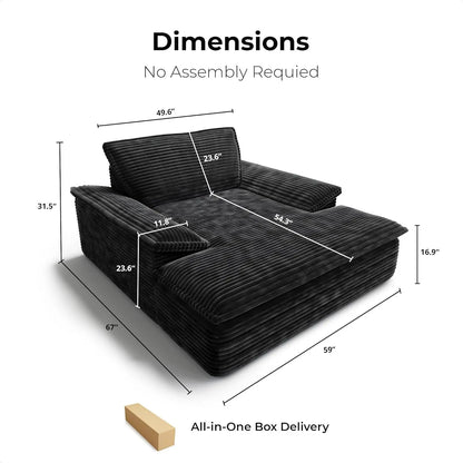 Nordic Sofabed Vacuum Compression Sofa Bed Modern Simple Lazy Sofa Bed  Thick Strip Velvet Large Sofa Bed Living Room Furniture
