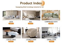 Italian Modern Simple Light Luxury Style Villa Household Solid Wood Frame Living Room Leather Sofa Set