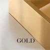 Modern Luxury Rectangle Gold Stainless Steel Banquet Table Crystal Glass Top Wedding Table for Wedding Event