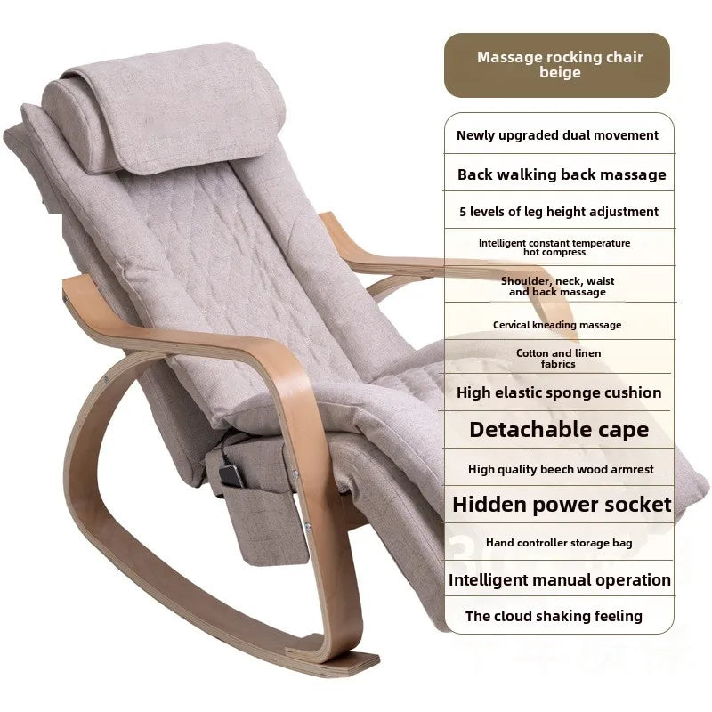 Soft chair household small multi-functional office recliner massage rocking  intelligent  sofa Pedicure  armchair  sillas