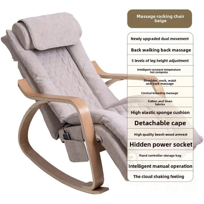 Soft chair household small multi-functional office recliner massage rocking  intelligent  sofa Pedicure  armchair  sillas