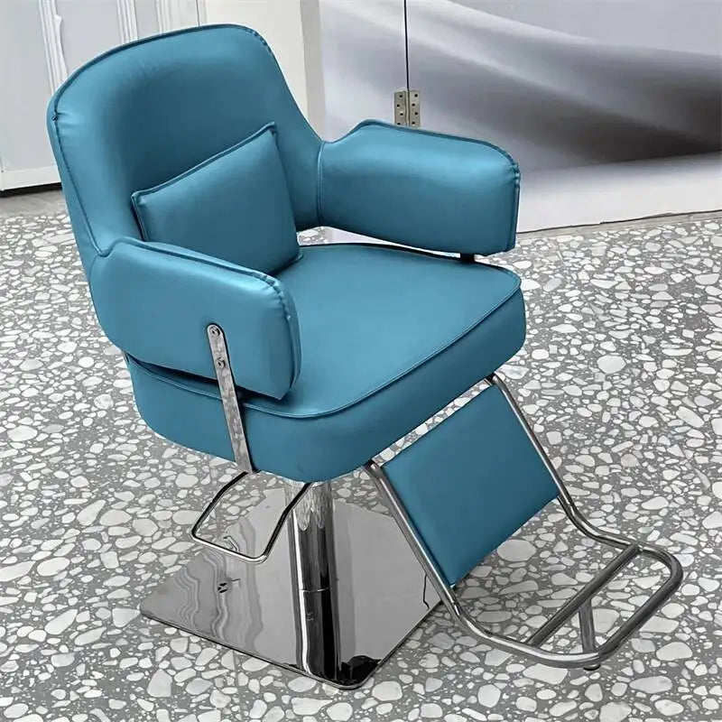 Workshop Tattoo Barber Chair Cosmetic Nail Trolley Workshop Luxury Adjustable Barber Chair Stool Silla De Barbero Home Furniture