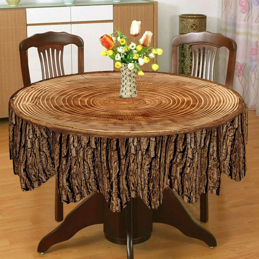 1pcs 2D Vintage wooden pile tablecloth Party Table Decorations for Home Ornament Party Outdoor Picnic Wedding Camping Decoration